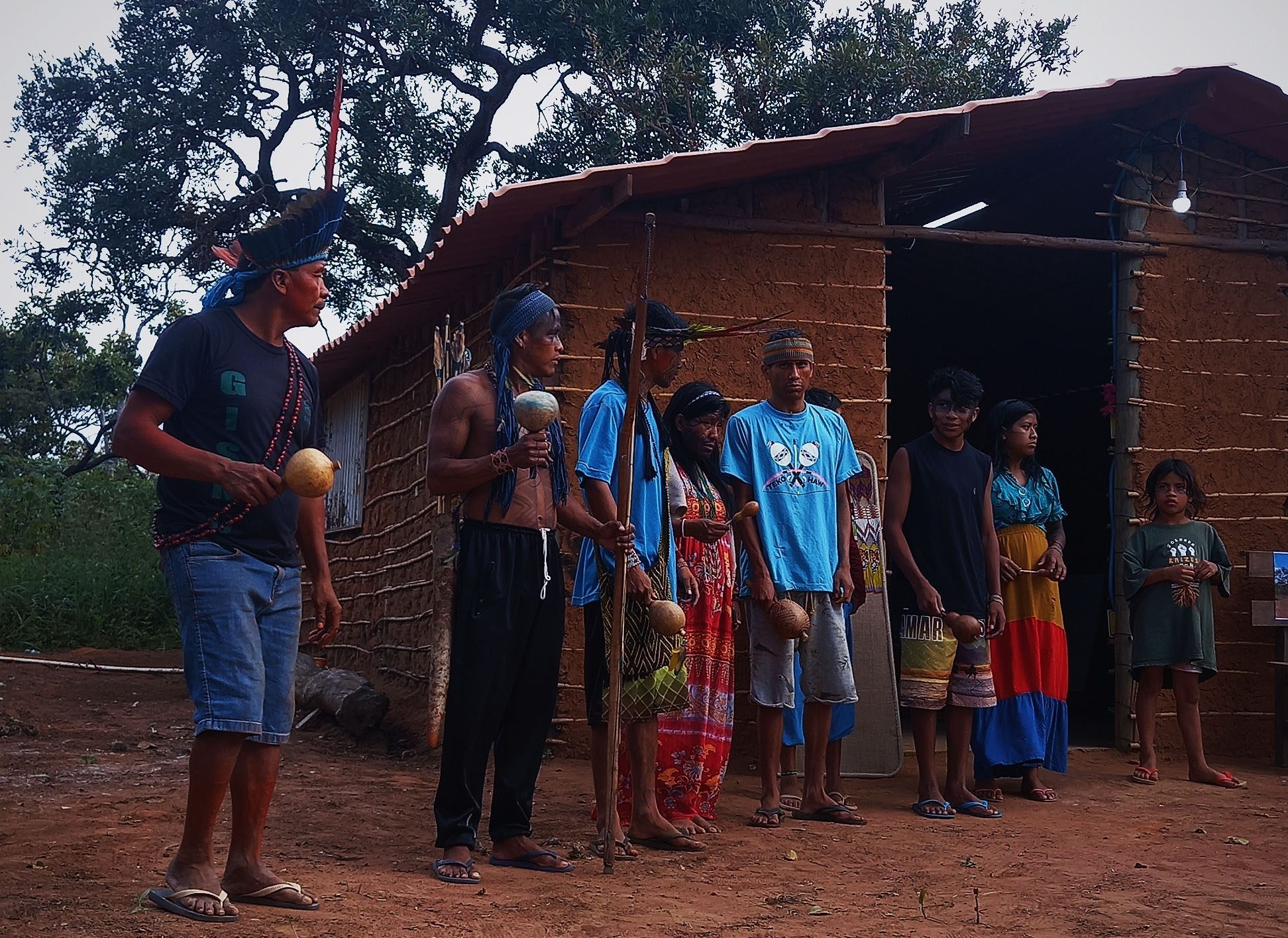 Inauguração da escola indígena da aldeia Teko Haw. Foto: Comitê de Apoio de Brasília - DF