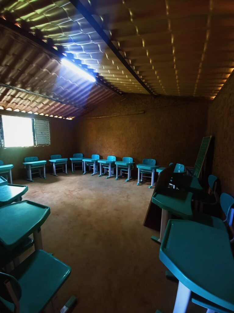 Interior da sala de aula. Foto: Comitê de Apoio de Brasília - DF

