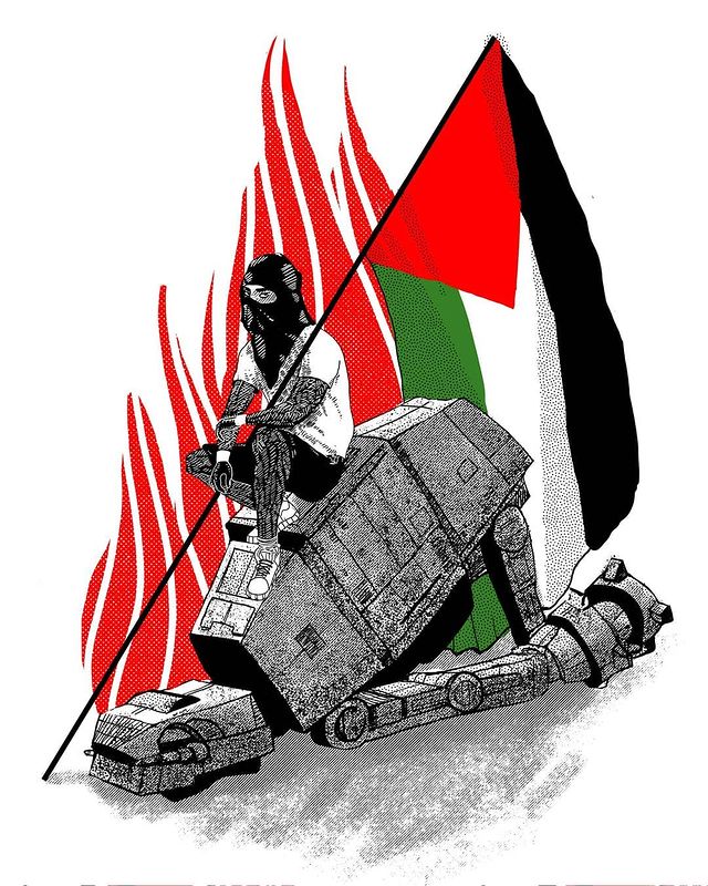 Fora Imperialismo! Palestina Livre! - Juan Chiri, 2024