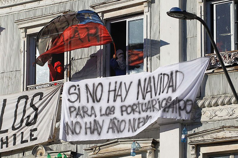 Estivadores protestam em greve histórica